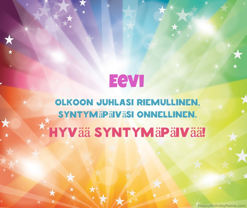 Lataa onnellinen Syntymäpäivä Eevi
