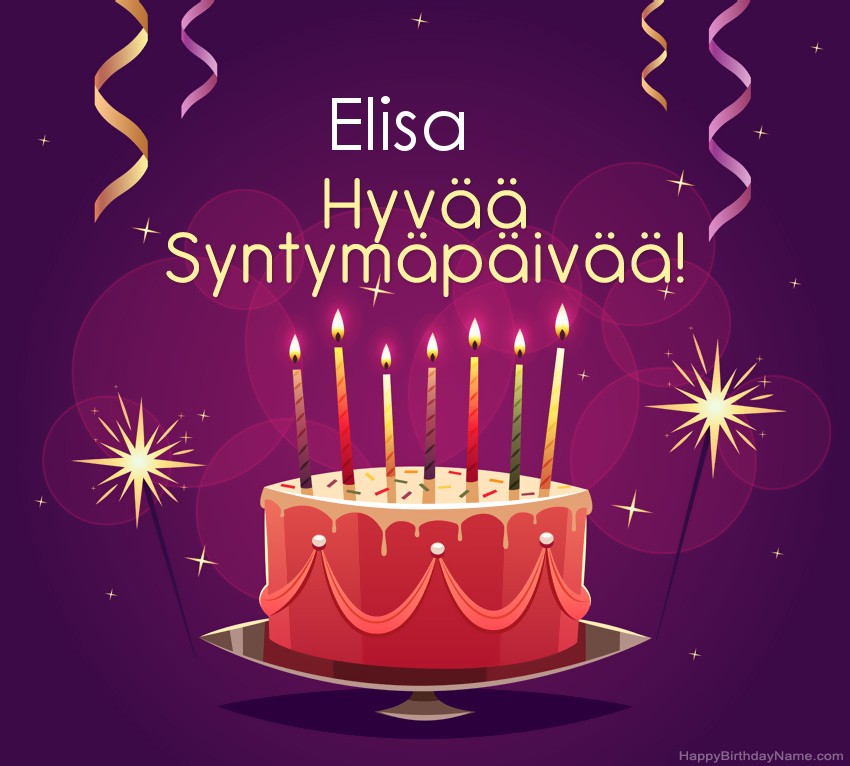 Lasten onnittelut Elisa Syntymäpäivästä