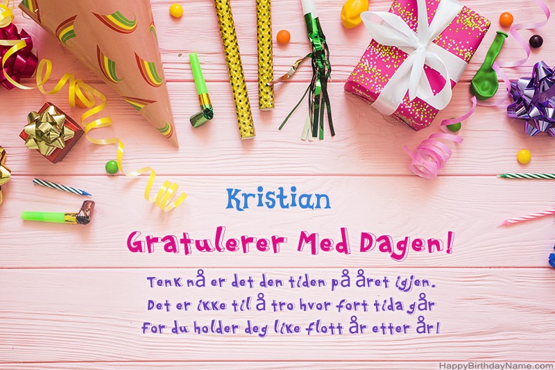 Gratulerer med fødselsdagen Kristian i bilder