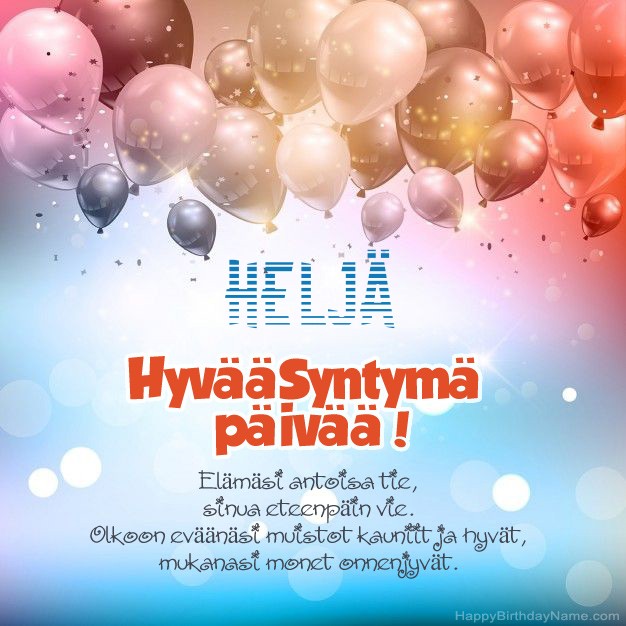 Hauskoja kuvia Hyvää Syntymäpäivää Heljä