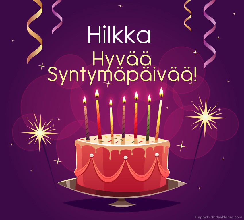 Lasten onnittelut Hilkka Syntymäpäivästä