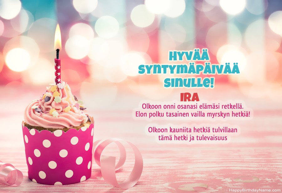Hyvää Syntymäpäivää Ira kuva