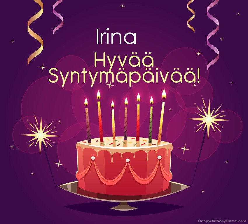 Lasten onnittelut Irina Syntymäpäivästä