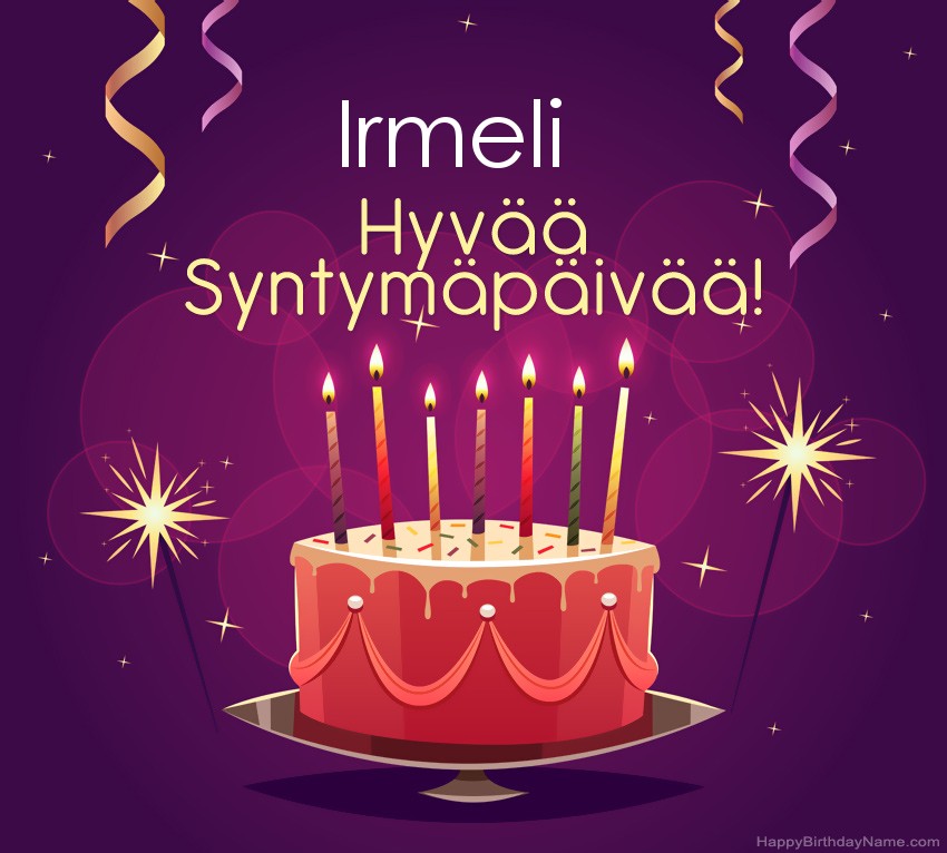 Lasten onnittelut Irmeli Syntymäpäivästä