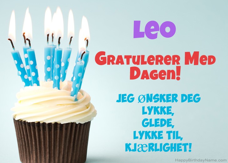 Gratulerer med fødselsdagen Leo, vakre bilder