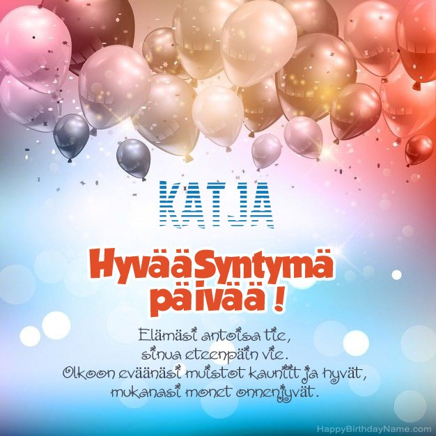 Hauskoja kuvia Hyvää Syntymäpäivää Katja