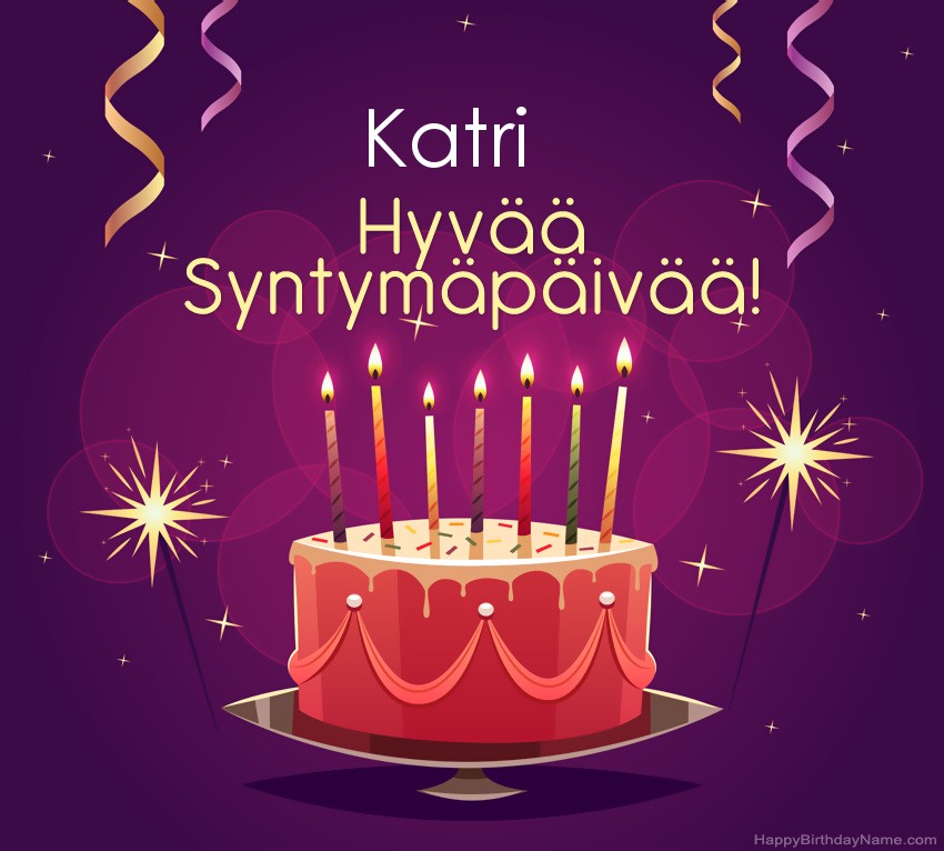 Lasten onnittelut Katri Syntymäpäivästä