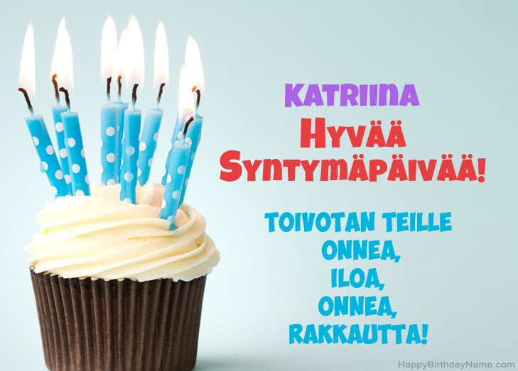Lataa Happy Birthday Card Katriina ilmaiseksi
