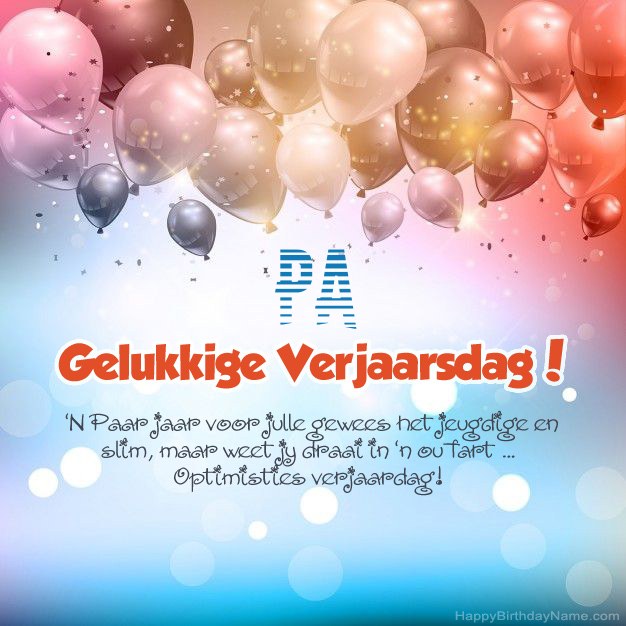 Pa Gedigte op verjaardag