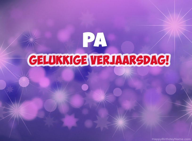 Pragtige foto's vir Happy Birthday Pa