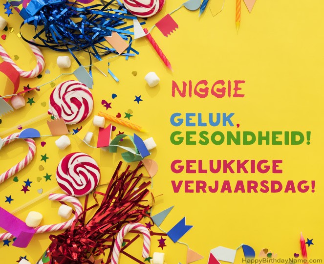 Niggie gelukkige verjaarsdagfoto's