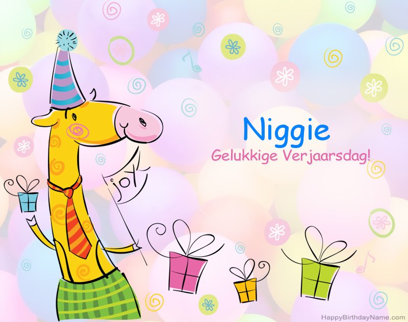 Baie geluk met die gelukkige verjaardag Niggie