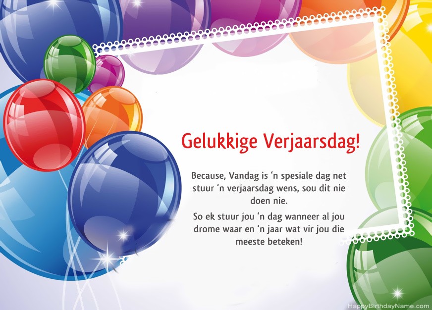 Gelukkige verjaarsdag!