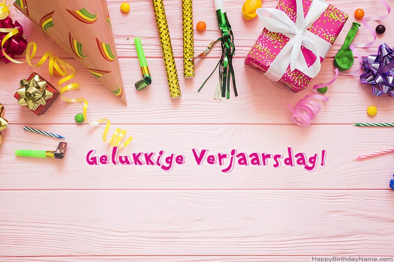 Aflaai Happy Birthday kaart gratis