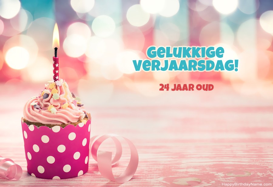 Laai die gelukkige verjaardagkaartjie 24-jarige meisie gratis af