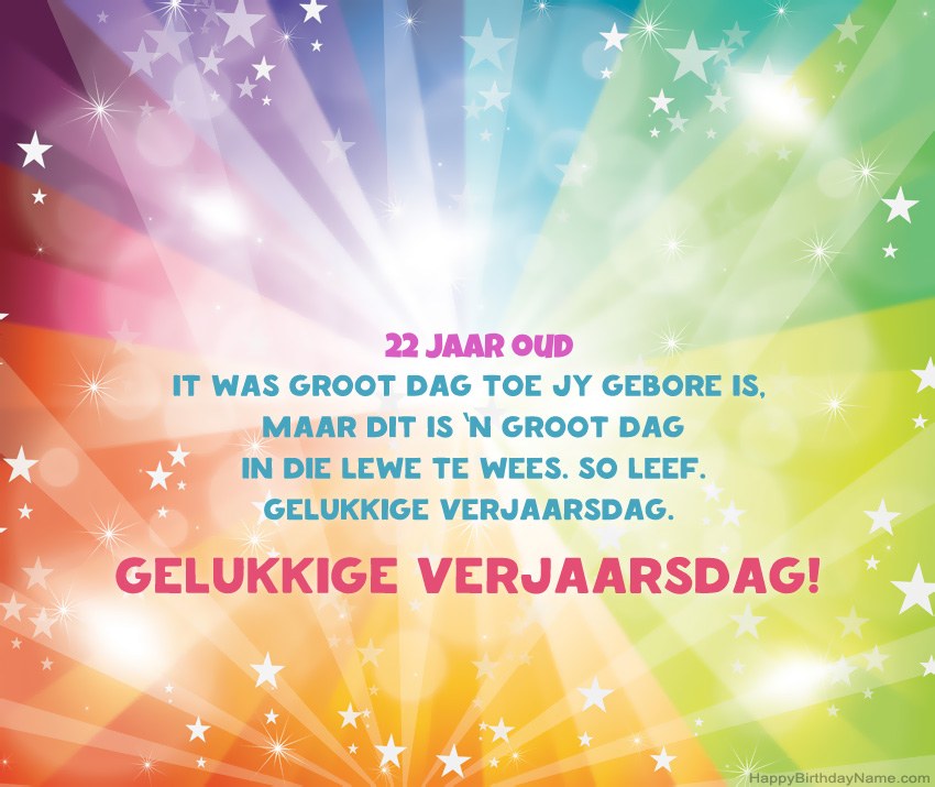 Pragtige gelukkige verjaardagkaartjies 22-jarige ou