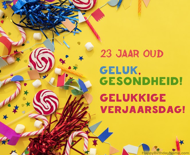 23-jarige ou gelukkige verjaarsdagfoto's