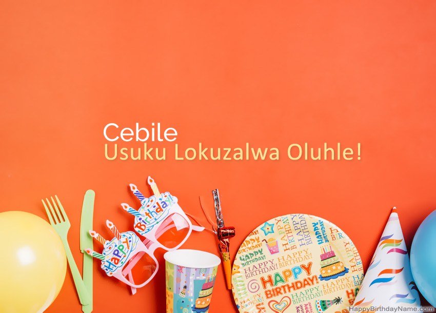 Amakhadi wosuku oluhle lwe-Cebile