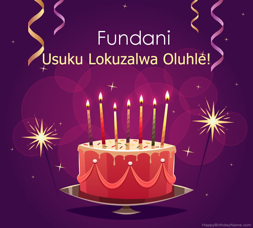 Imikhonzo emnandi yezithombe ezihle zoSuku lokuzalwa Fundani