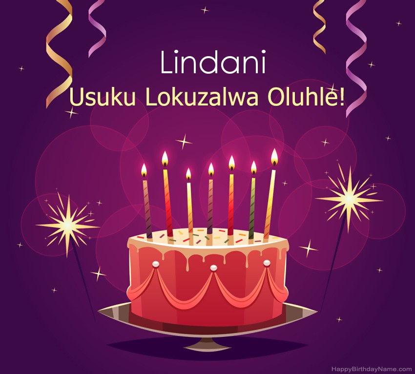 Imikhonzo emnandi yezithombe ezihle zoSuku lokuzalwa Lindani