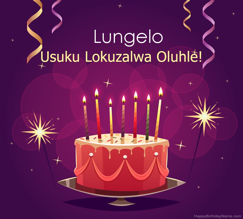 Imikhonzo emnandi yezithombe ezihle zoSuku lokuzalwa Lungelo