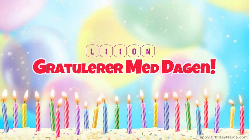 Gratulerer med Gratulerer med Liion fødselsdag