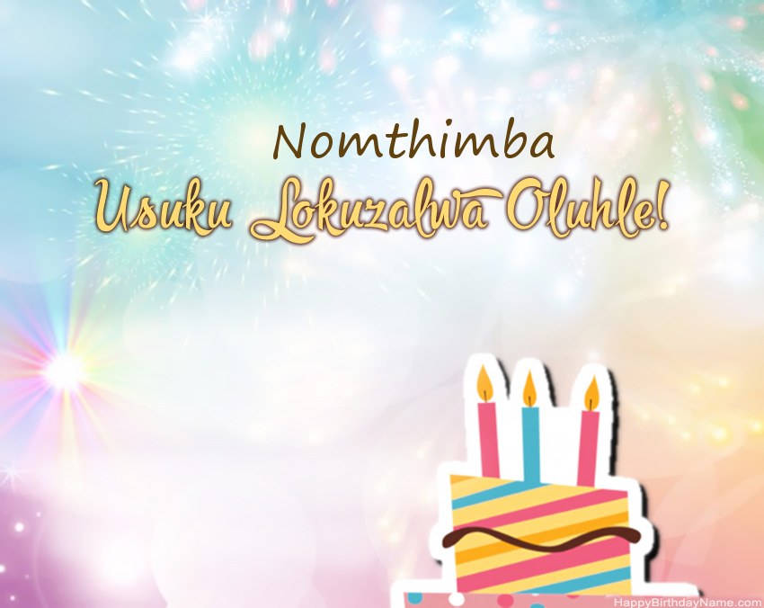 Usuku lokuzalwa oluhle Nomthimba evesini