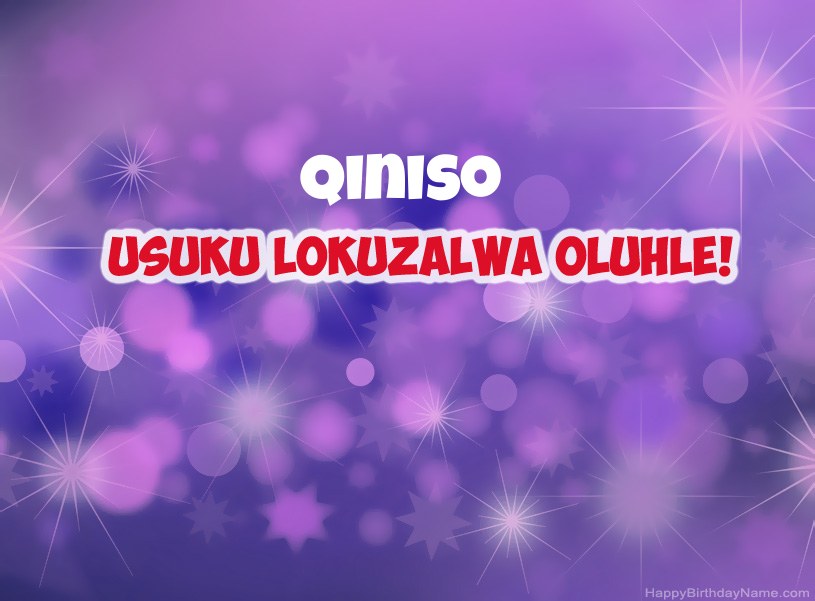 Izithombe ezinhle ze-Happy Birthday ye-Qiniso