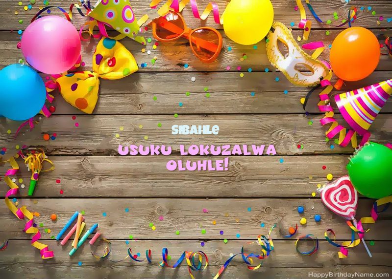 Usuku lokuzalwa oluhle Sibahle isithombe