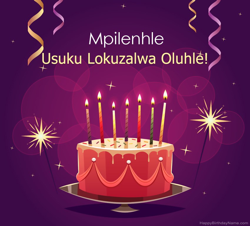 Imikhonzo emnandi yezithombe ezihle zoSuku lokuzalwa Mpilenhle