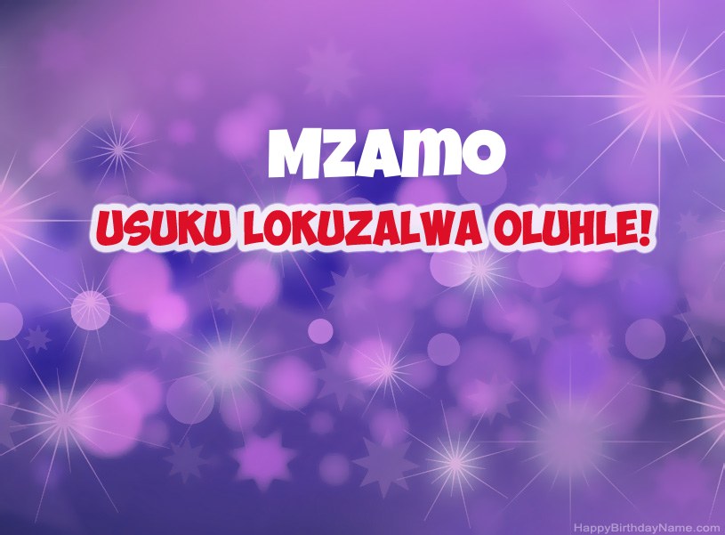 Izithombe ezinhle ze-Happy Birthday ye-Mzamo