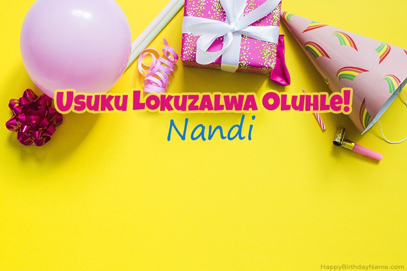 Usuku lokuzalwa oluhle Nandi ku-prose
