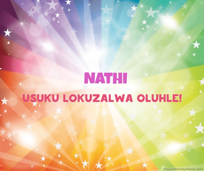 Amakhadi amahle woSuku lokuzalwa oluhle lwe-Nathi