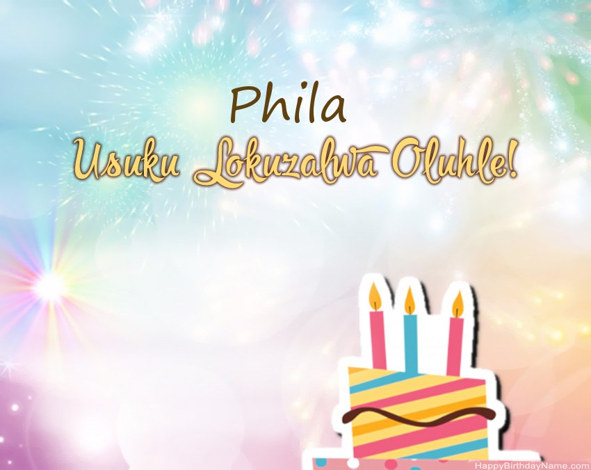 Usuku lokuzalwa oluhle Phila evesini