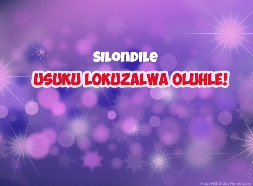 Izithombe ezinhle ze-Happy Birthday ye-Silondile