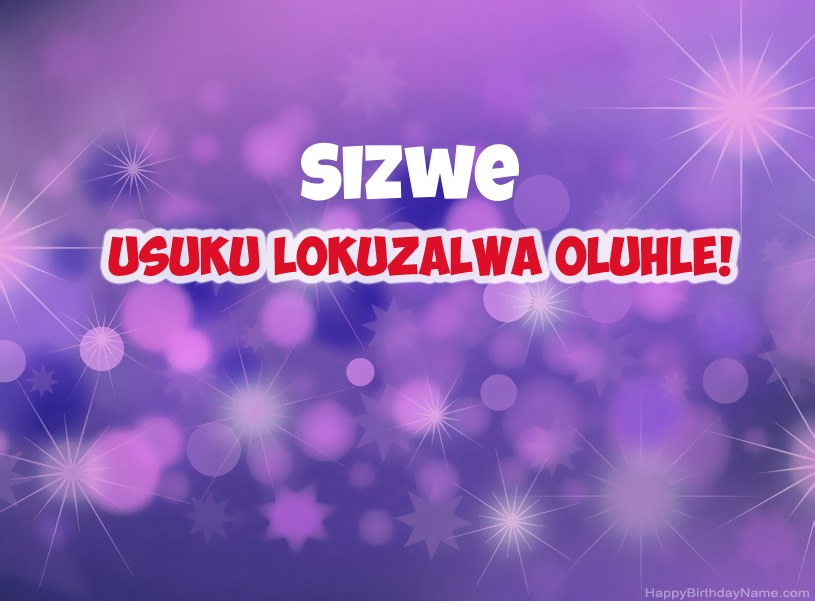 Izithombe ezinhle ze-Happy Birthday ye-Sizwe