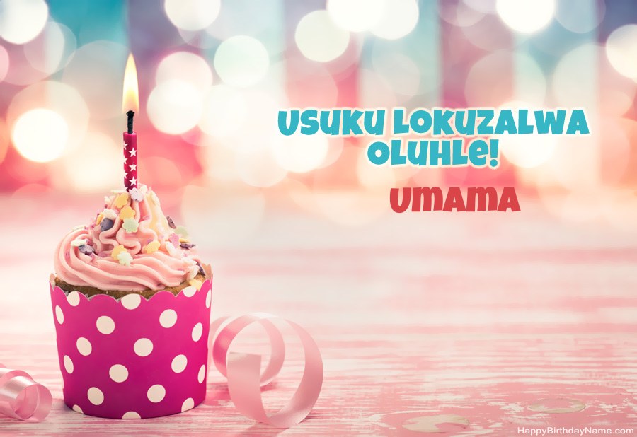 Landa ikhadi le-Happy Birthday Card Umama mahhala