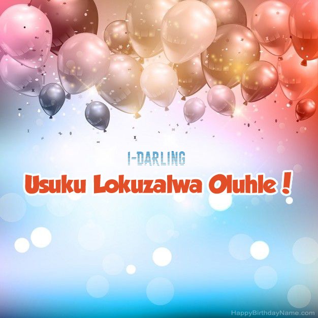 Izinkondlo ze-I-Darling ngoSuku lokuzalwa