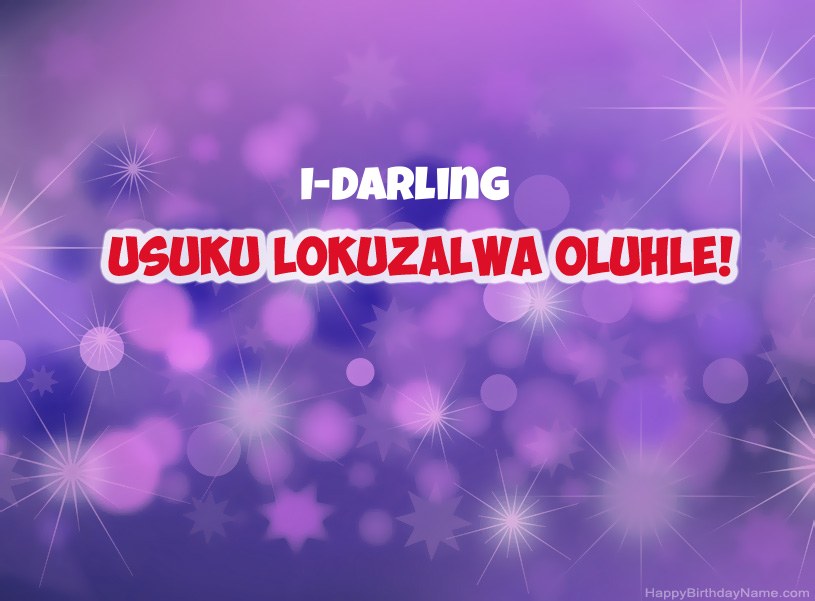 Izithombe ezinhle ze-Happy Birthday I-Darling