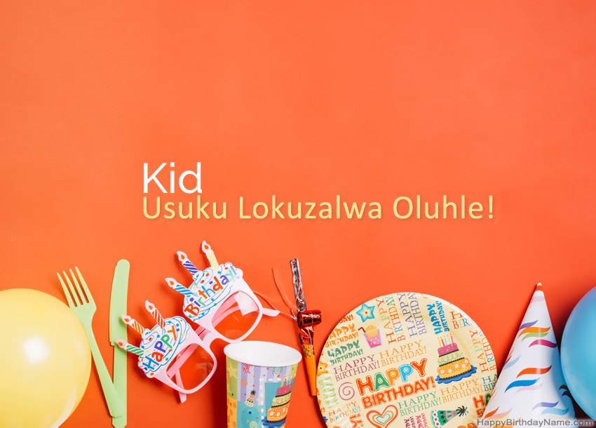 Amakhadi oSuku lwe-Kid Happy Birthday