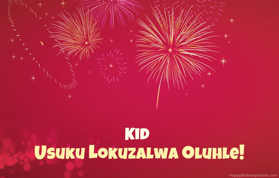 IKid Happy Birthday, izinkondlo ezinhle