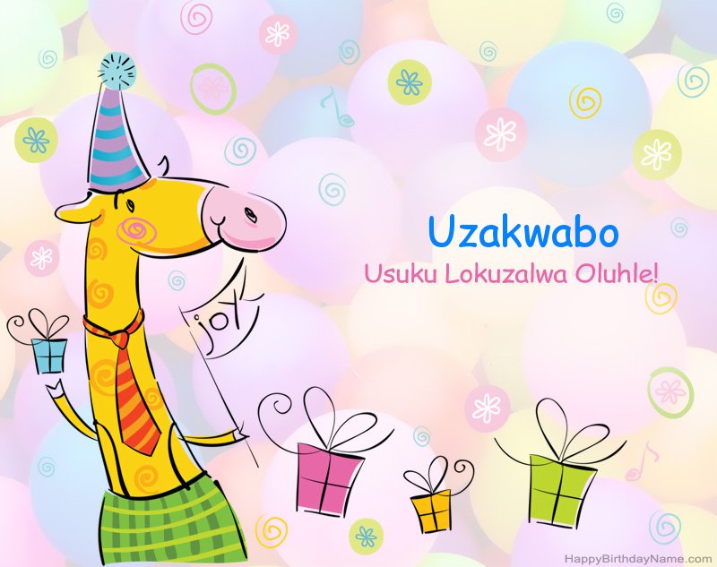 Sihalalisela Happy Birthday Uzakwabo