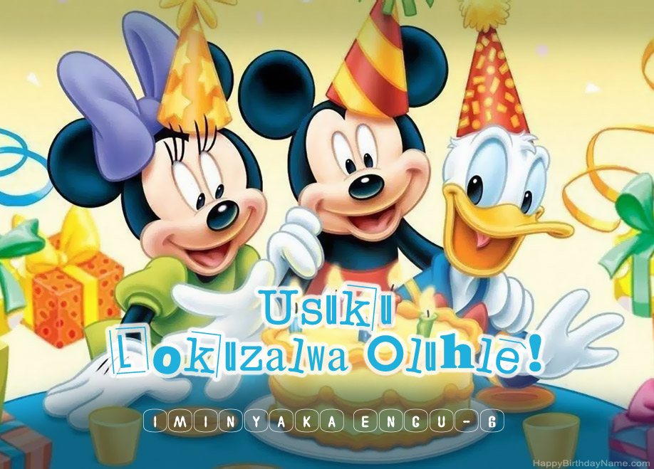 Imibiko Yosuku lokuzalwa lwe-Intombazane eneminyaka engu-6