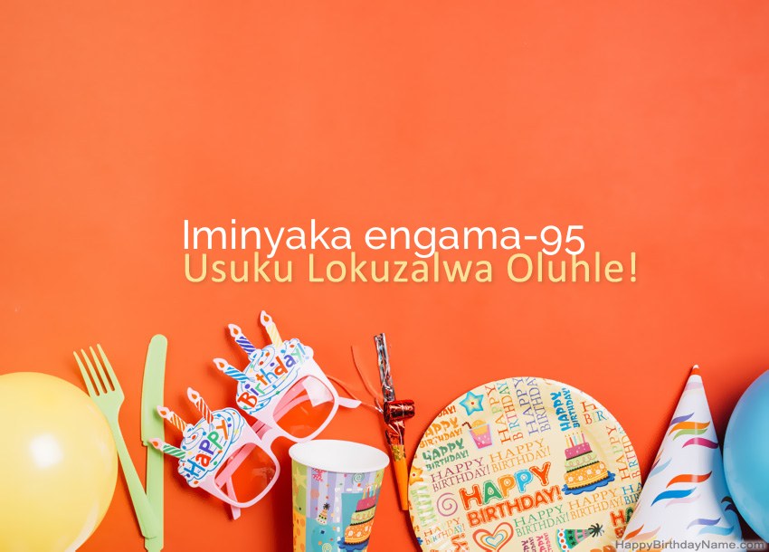 Amakhadi oSuku lwe-Owesifazane oneminyaka engama-95 ubudala Happy Birthday