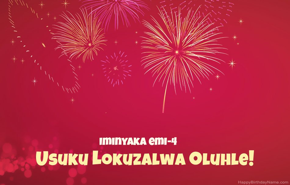 IUmfana oneminyaka emi-4 Happy Birthday, izinkondlo ezinhle