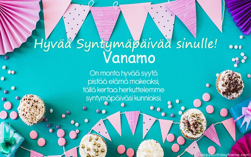 Hyvää Syntymäpäivää Vanamo proosassa