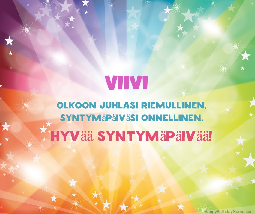 Lataa onnellinen Syntymäpäivä Viivi