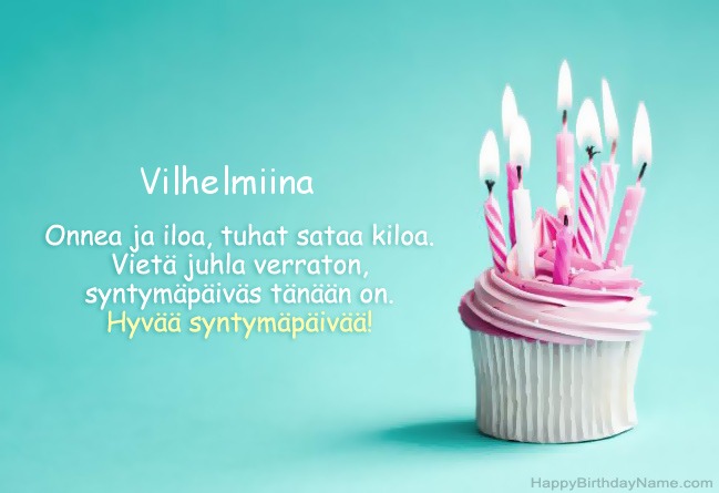 Lataa Happy Birthday Card Vilhelmiina ilmaiseksi