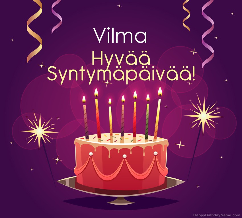 Lasten onnittelut Vilma Syntymäpäivästä