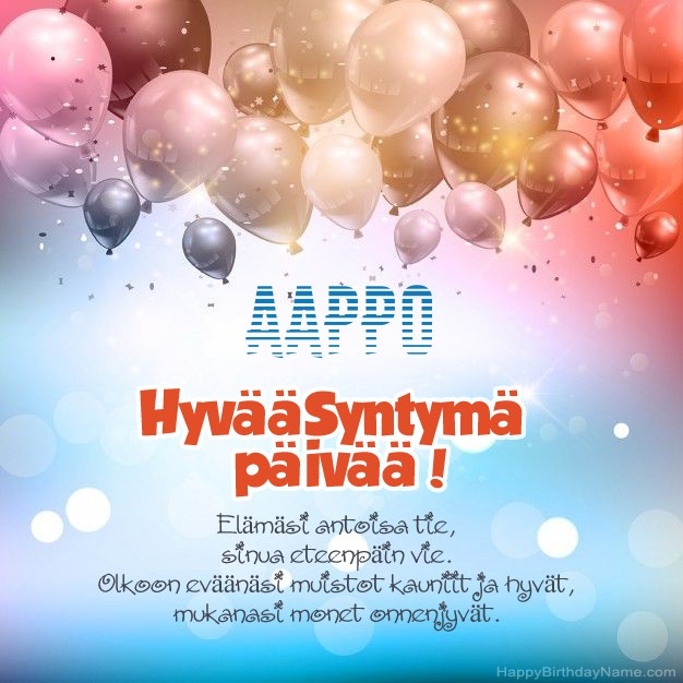 Hauskoja kuvia Hyvää Syntymäpäivää Aappo